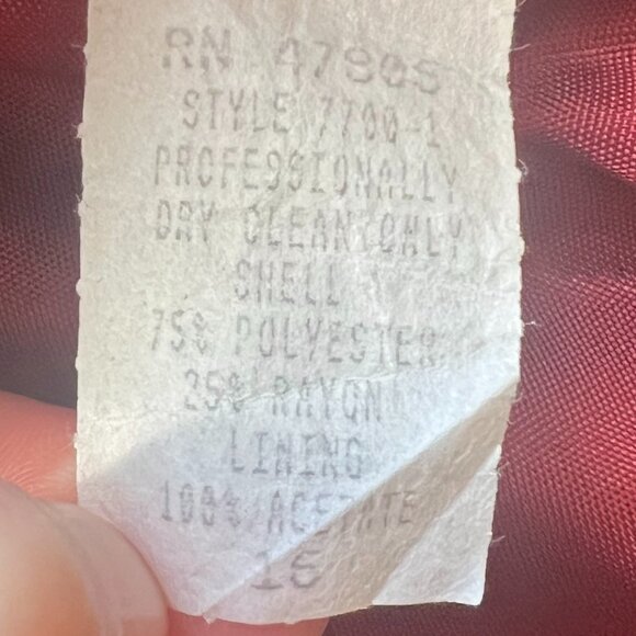 Oleg Cassini Navy Blue Single Breasted Blazer Jacket Classic Nautical Size 16 - Picture 6 of 7